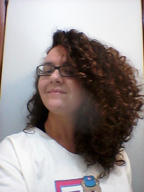 Resultado da hidratação com glicerina em cabelo ondulado