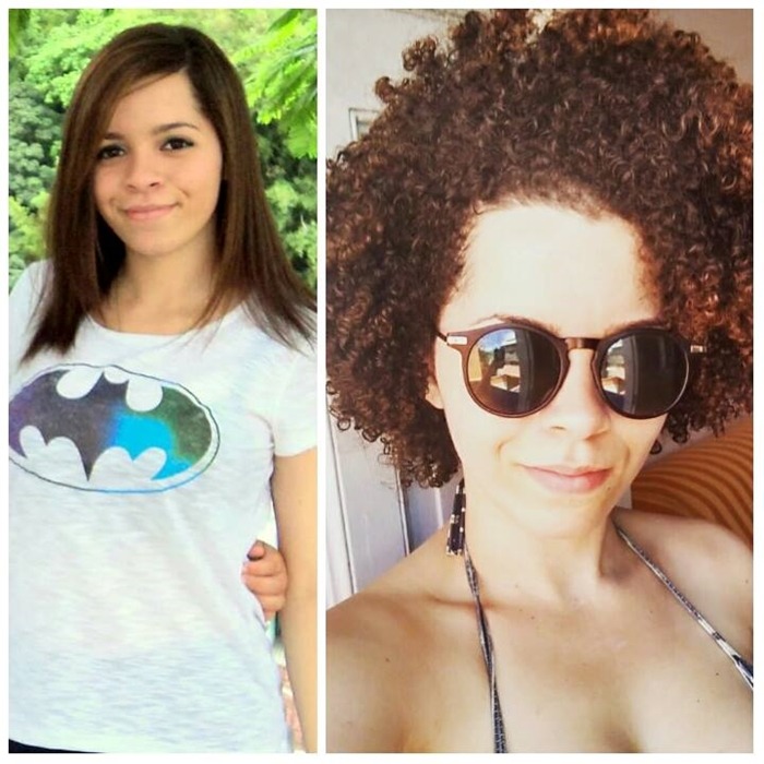 transição capilar antes e depois