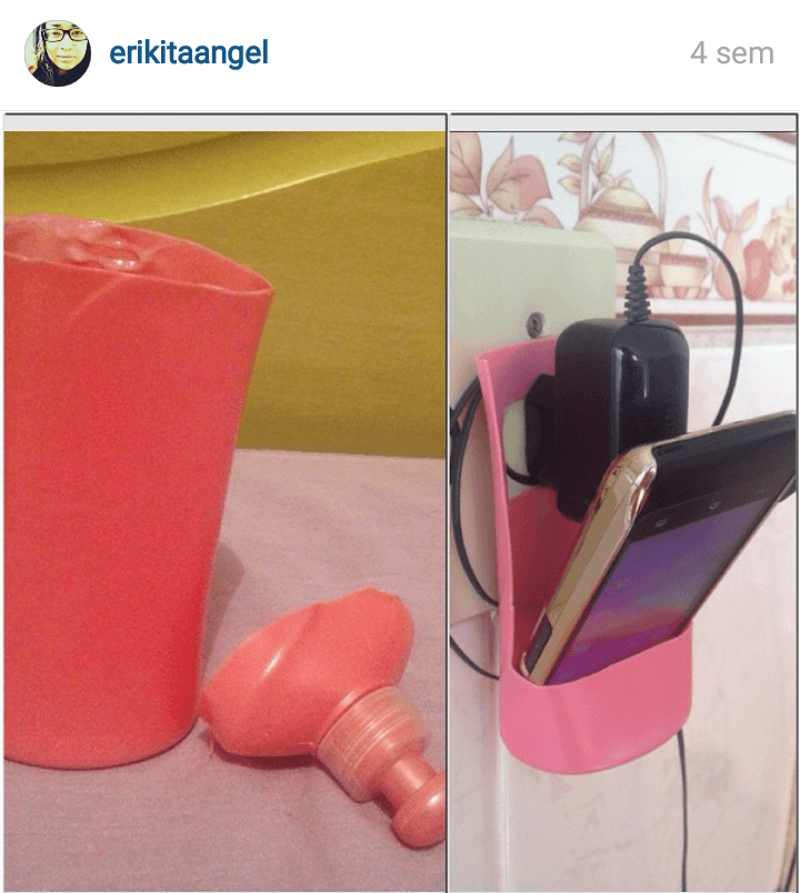 Porta celular reciclado