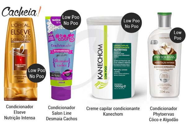 condicionadores low poo e no poo cabelos ressecados